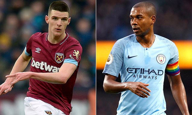 Pep Guardiola postrzega Declana Rice’a, jako długoterminowego zastępcę Fernandinho