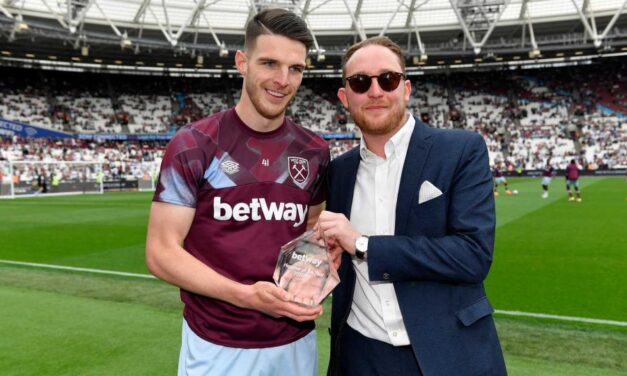Declan Rice został uhonorowany tytułem Betway Hammer of the Year 2022/23