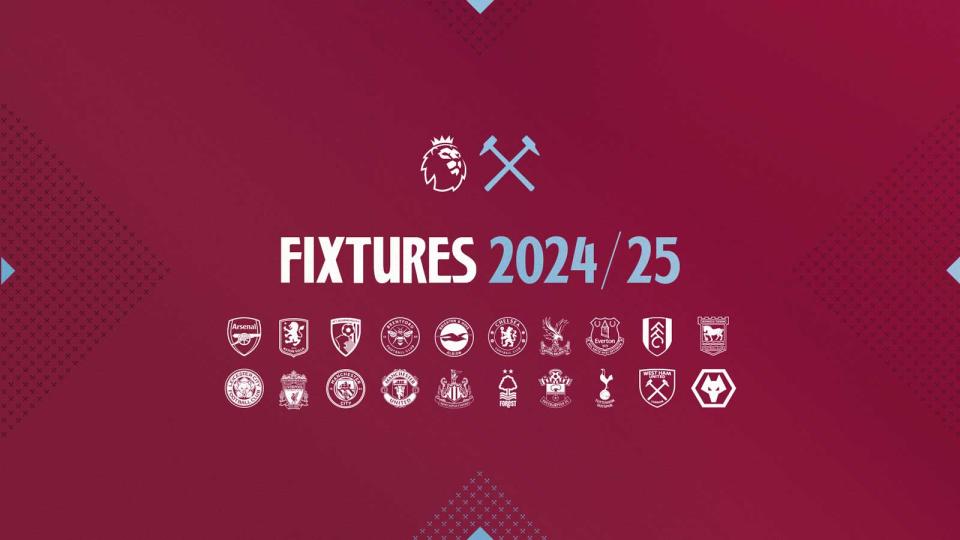 Mamy terminarz 2024/25: West Ham sezon  rozpocznie u siebie z Aston Villą