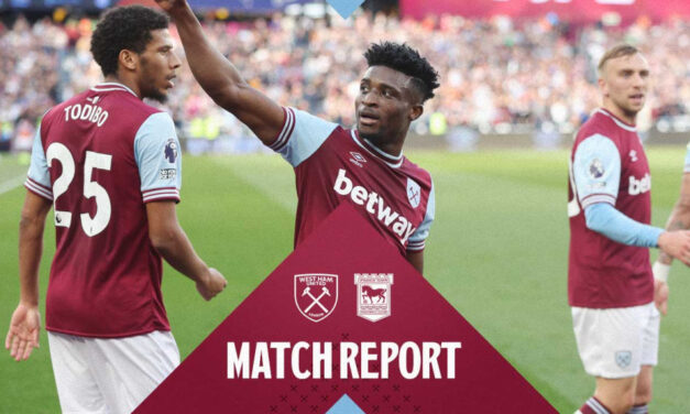 West Ham zapewnia sobie kluczowe zwycięstwo nad Ipswich Town [MATCH REPORT]