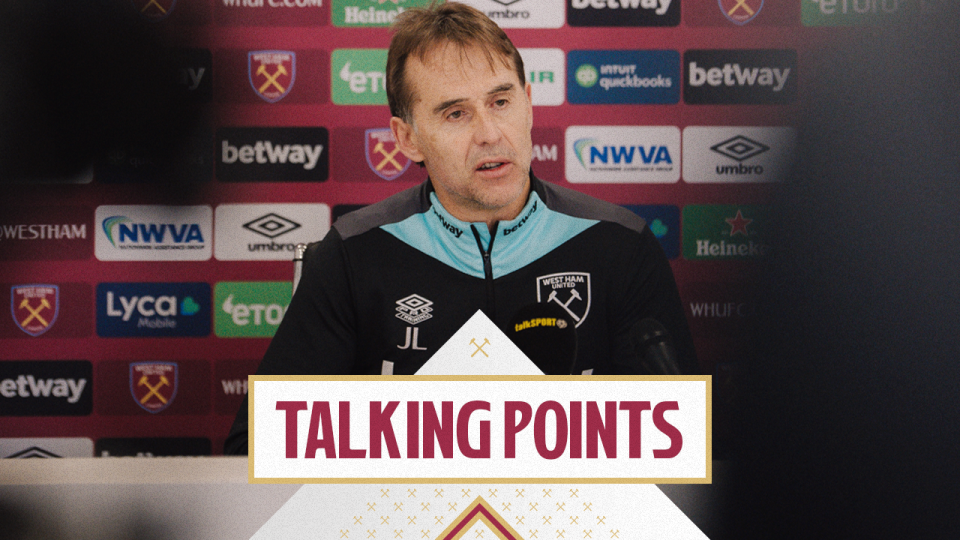 Julen Lopetegui: Optymizm przed starciem z Bournemouth i wsparcie dla Michaila Antonio